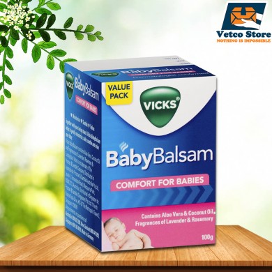 Kem bôi giữ ấm cho bé BabyBalsam Vicks 100g